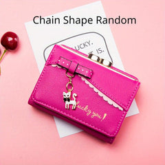 Cat Wallet PU Leather Credit Card Organizer & Clutch Bag