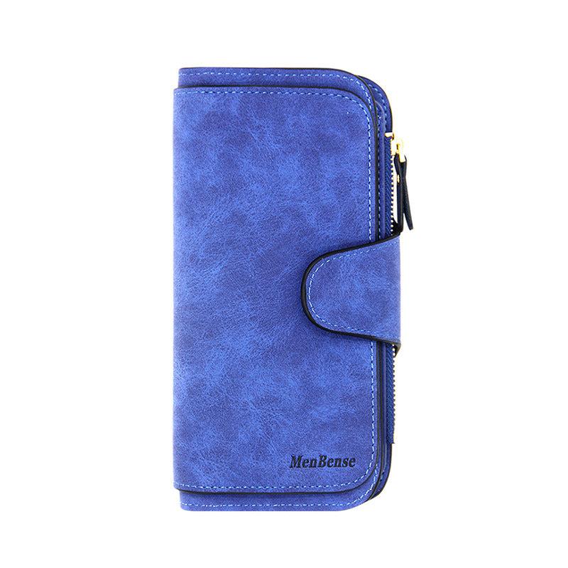 Faux Leather Long Wallet with Multifunctional Features