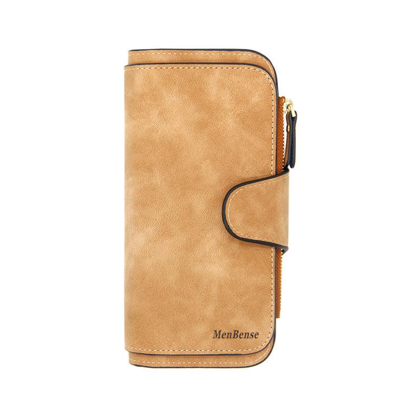 Faux Leather Long Wallet with Multifunctional Features