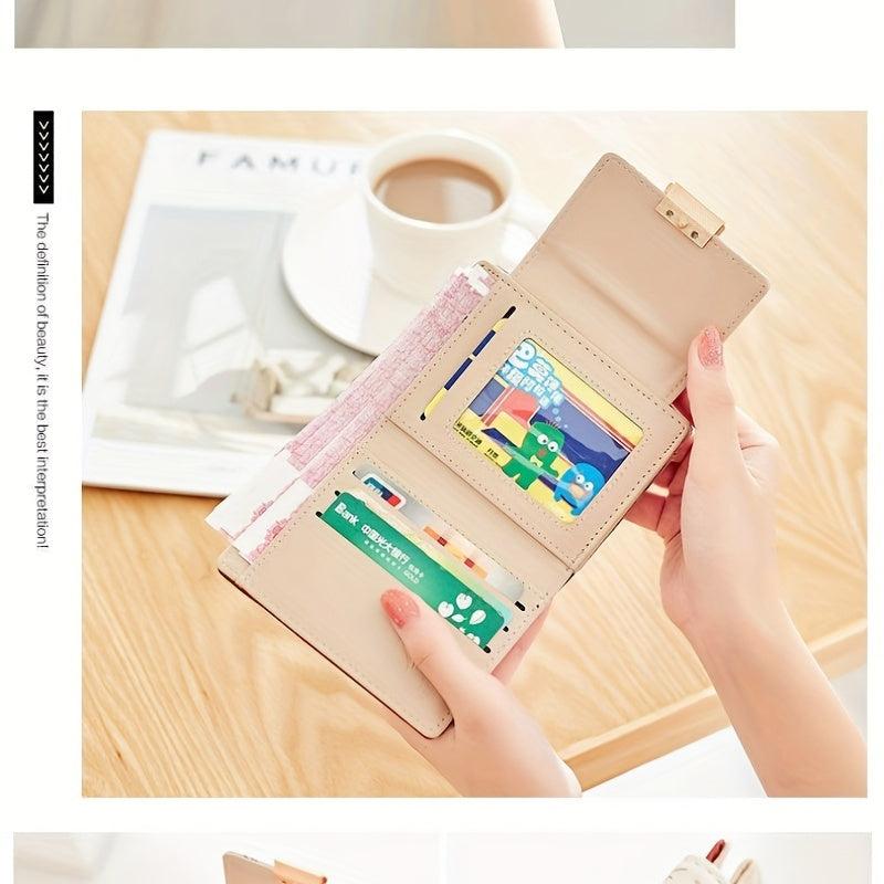 Pattern Short Wallet Stylish Coin Purse Credit Card Case
