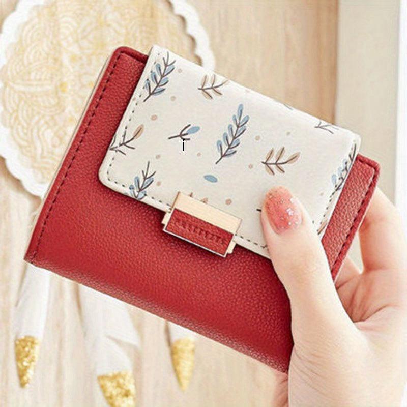 Pattern Short Wallet Stylish Coin Purse Credit Card Case
