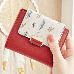 Pattern Short Wallet Stylish Coin Purse Credit Card Case