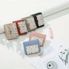 Pattern Short Wallet Stylish Coin Purse Credit Card Case