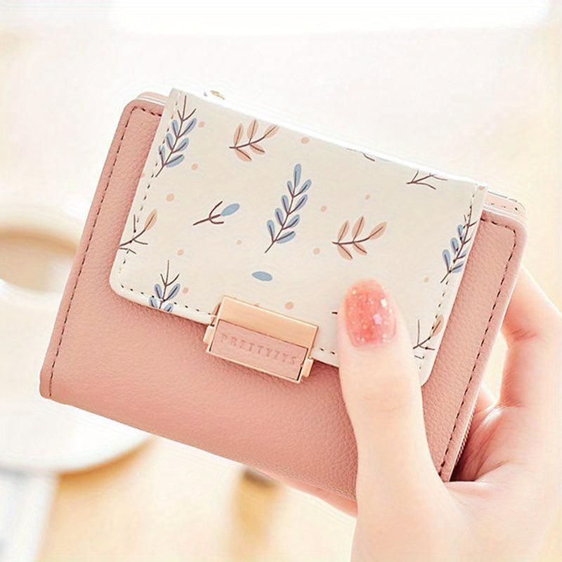 Pattern Short Wallet Stylish Coin Purse Credit Card Case