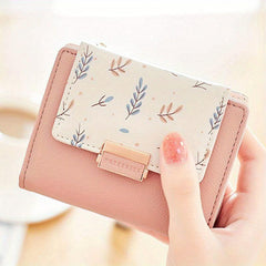 Pattern Short Wallet Stylish Coin Purse Credit Card Case