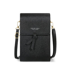 Minimalist Solid Shoulder Bag All Match Flap Crossbody Phone Bag