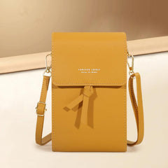 Minimalist Solid Shoulder Bag All Match Flap Crossbody Phone Bag