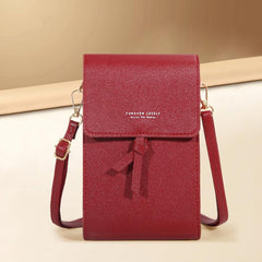 Minimalist Solid Shoulder Bag All Match Flap Crossbody Phone Bag