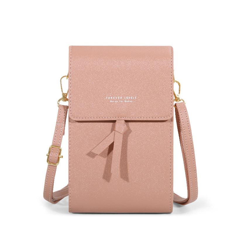 Minimalist Solid Shoulder Bag All Match Flap Crossbody Phone Bag