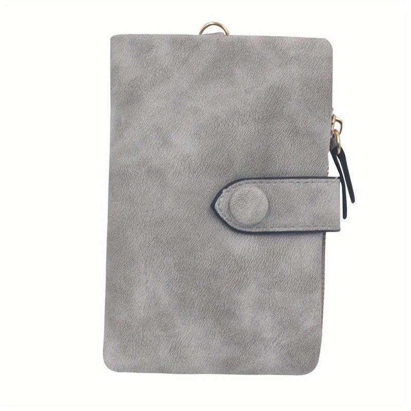 Vintage Short Wallet Clutch Coin Purse Flap Snap Portable Purse