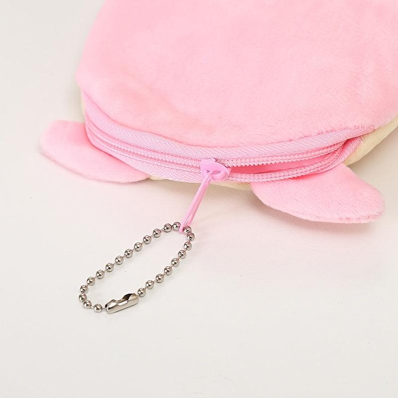 Cartoon Coin Purse Zipper Storage Bag For Keys & Earphone