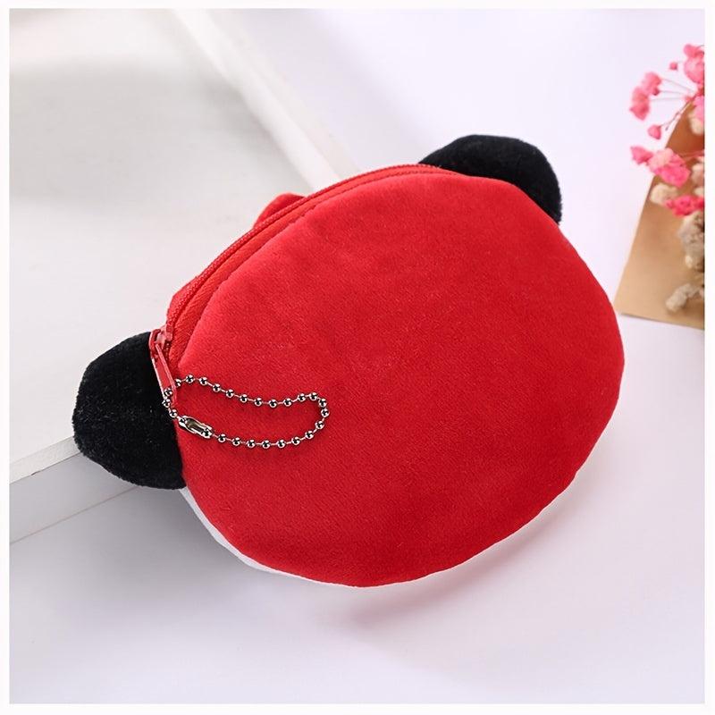 Cartoon Coin Purse Zipper Storage Bag For Keys & Earphone