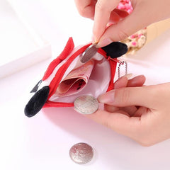 Cartoon Coin Purse Zipper Storage Bag For Keys & Earphone