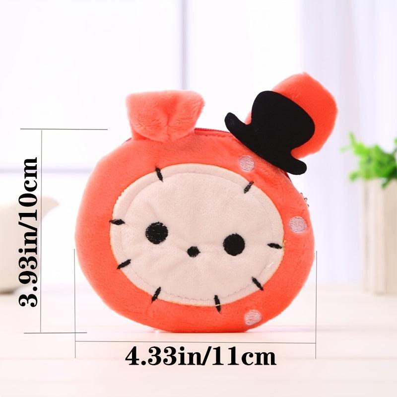 Cartoon Coin Purse Zipper Storage Bag For Keys & Earphone