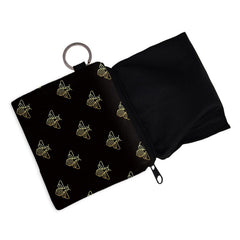 Bee Pattern Square Storage Bag Portable Zipper Mini Coin Purse
