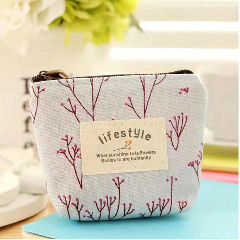 Mini Cartoon Pattern Zipper Pouch Coin Purse