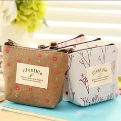 Mini Cartoon Pattern Zipper Pouch Coin Purse