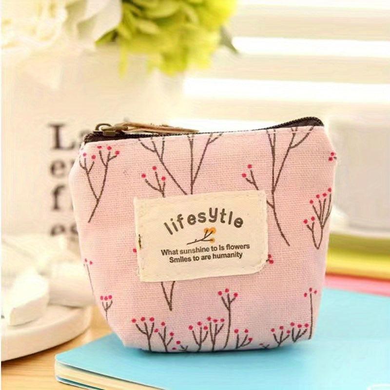 Mini Cartoon Pattern Zipper Pouch Coin Purse