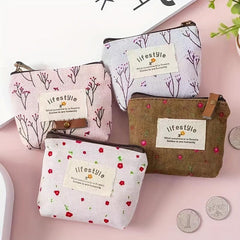 Mini Cartoon Pattern Zipper Pouch Coin Purse
