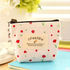 Mini Cartoon Pattern Zipper Pouch Coin Purse