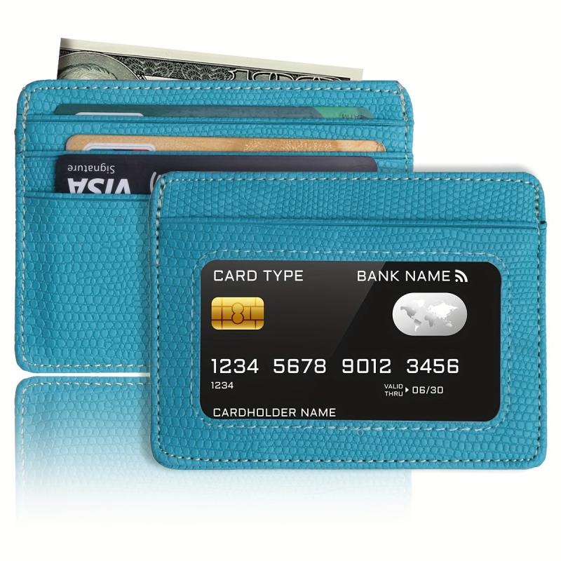 Minimalist Solid Wallet Casual PU Leather Credit Card Storage Bag & Organizer