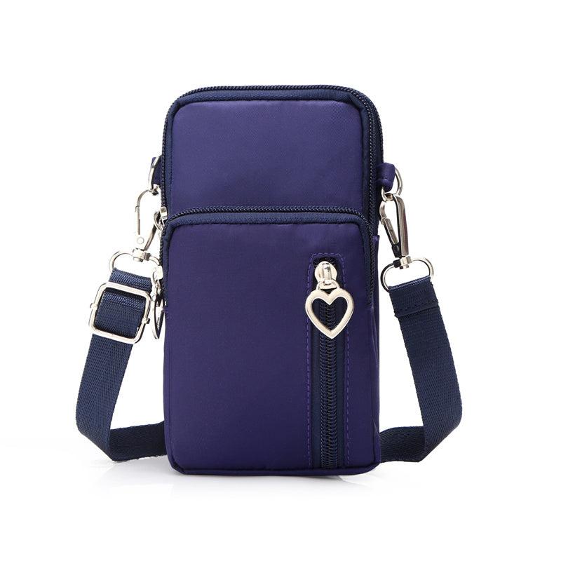 Zipper Phone Wallet Square Bag Coin Purse Shoulder Bag
