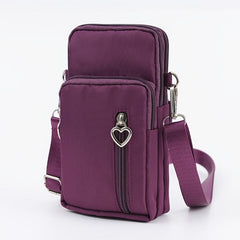 Zipper Phone Wallet Square Bag Coin Purse Shoulder Bag