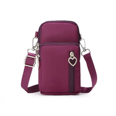 Zipper Phone Wallet Square Bag Coin Purse Shoulder Bag