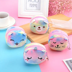 Mini Cartoon Coin Purse Zipper Portable Storage Pouch Earphone Bag
