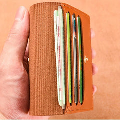 Minimalist Slim Credit Card Case Clutch Wallet Faux Leather
