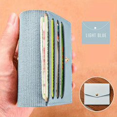 Minimalist Slim Credit Card Case Clutch Wallet Faux Leather