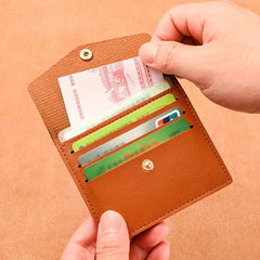 Minimalist Slim Credit Card Case Clutch Wallet Faux Leather