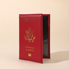 Women's Vintage Passport Case Faux Leather Organizer