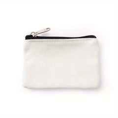 Solid Zipper Pouch Lightweight Storage Bag Clutch Coin Purse