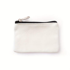 Solid Zipper Pouch Lightweight Storage Bag Clutch Coin Purse