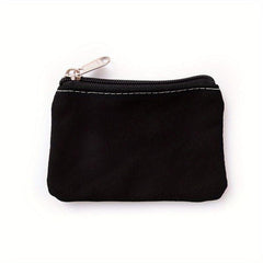 Solid Zipper Pouch Lightweight Storage Bag Clutch Coin Purse