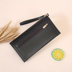 Crocodile Pattern Long Wallet Envelop Flap Clutch Wallet