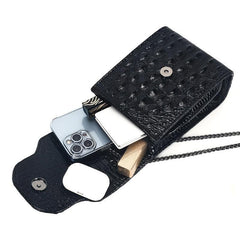 Phone Wallet Chain Shoulder Bag Faux Leather Coin Purse
