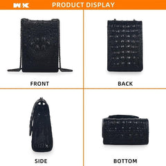 Phone Wallet Chain Shoulder Bag Faux Leather Coin Purse
