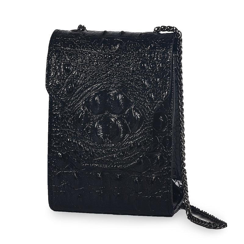 Phone Wallet Chain Shoulder Bag Faux Leather Coin Purse