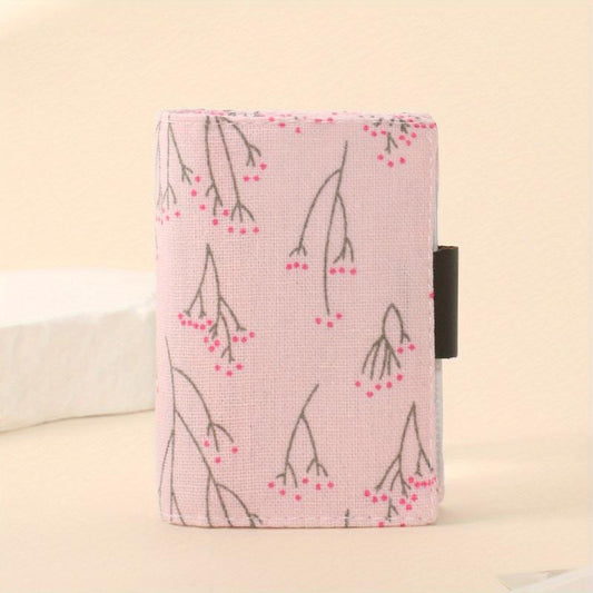 Canvas Bifold Wallet Credit Card Organizer Clutch Purse
