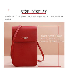 Touch Screen Mobile Phone Bag Mini Crossbody Purse For Women