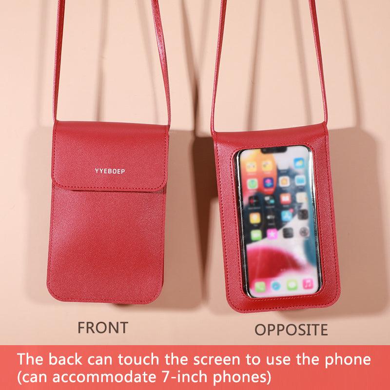 Touch Screen Mobile Phone Bag Mini Crossbody Purse For Women