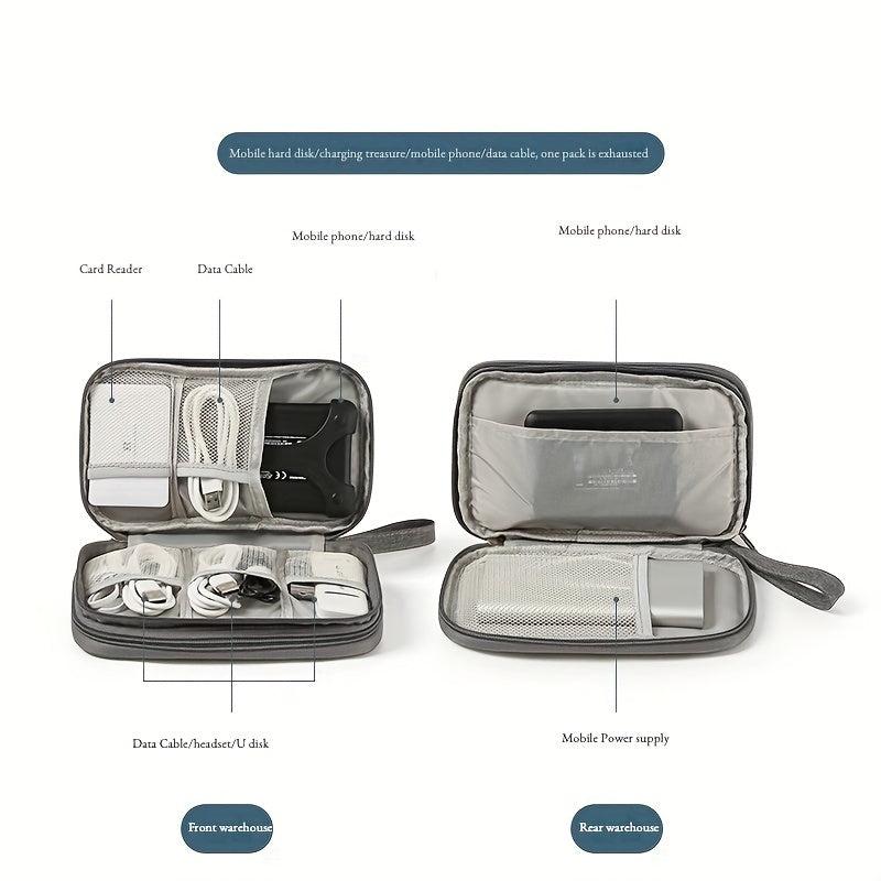 Solid Data Cable Storage Bag Large Capacity Travel Bag Dustproof Bag