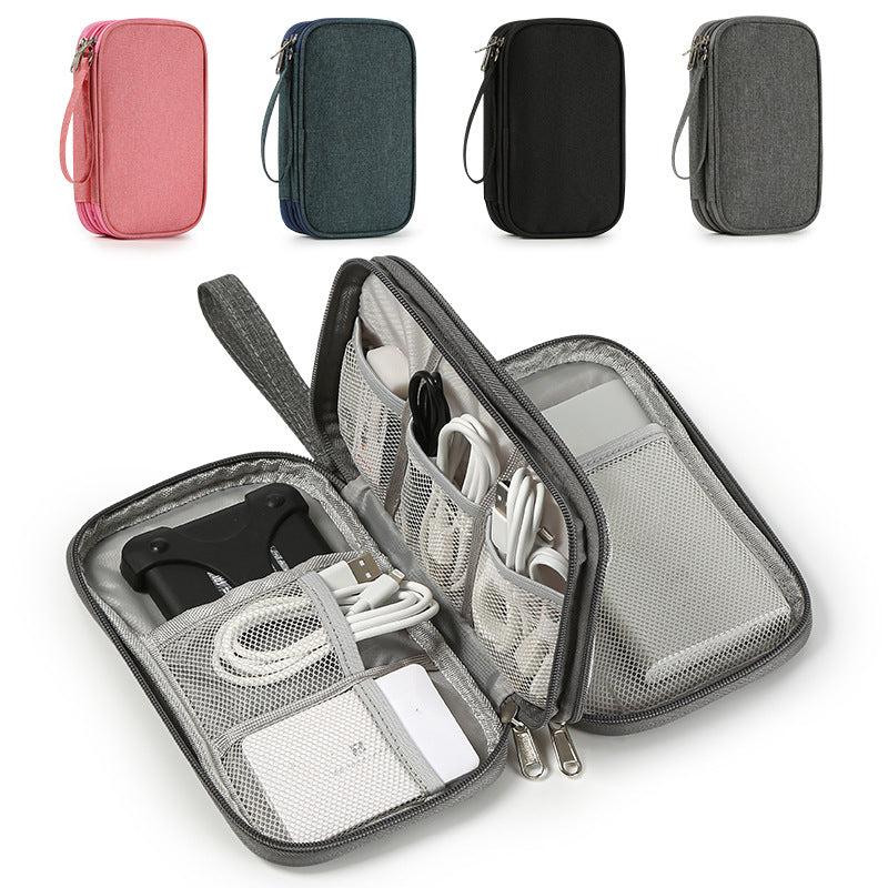 Solid Data Cable Storage Bag Large Capacity Travel Bag Dustproof Bag