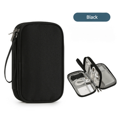 Solid Data Cable Storage Bag Large Capacity Travel Bag Dustproof Bag