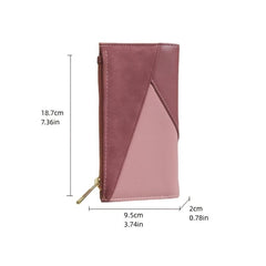 Women's Long Wallet Foldable PU Leather Clutch Purse