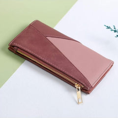 Women's Long Wallet Foldable PU Leather Clutch Purse