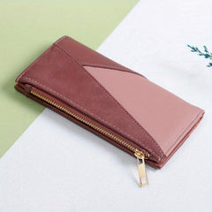 Women's Long Wallet Foldable PU Leather Clutch Purse
