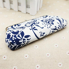 Ethnic Vintage Print Coin Purse Canvas Clutch Wallet